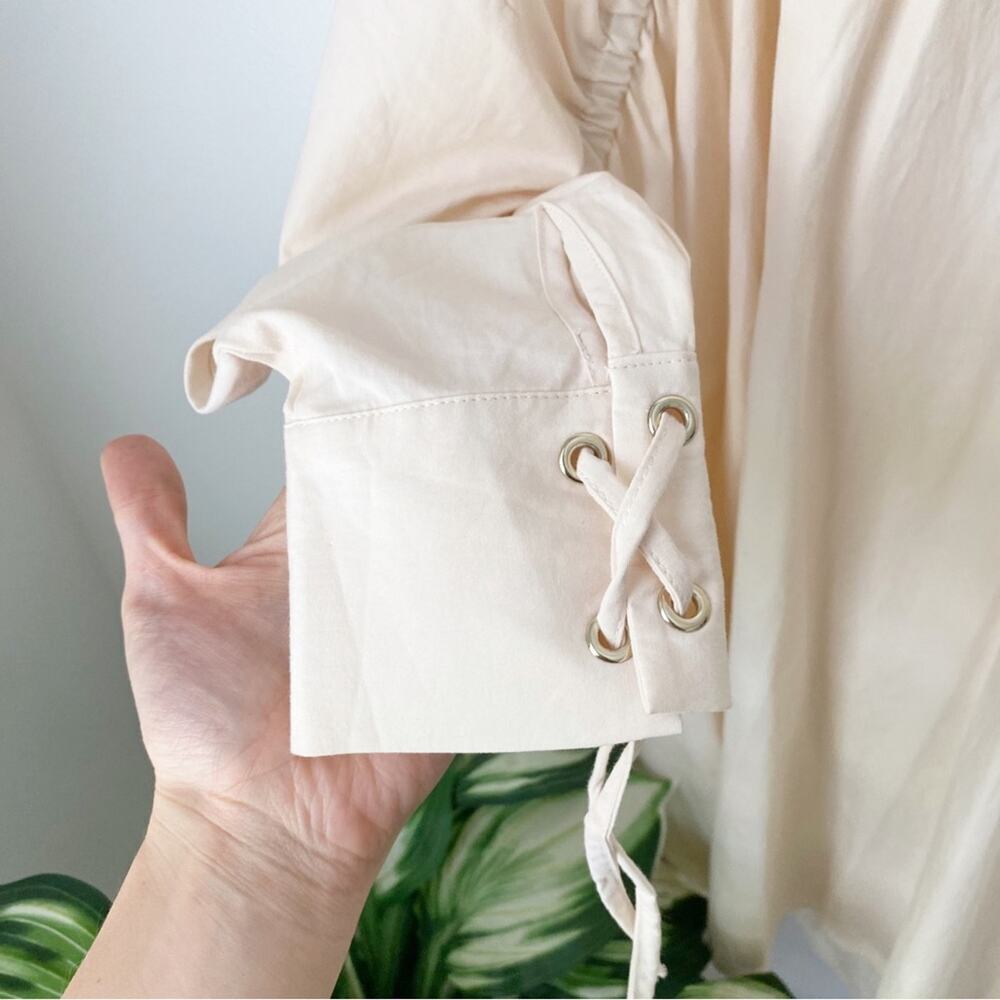 Zara Ruched Front Shirt Dress - Picture 6 of 13